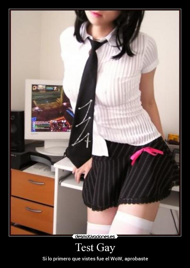 Test Gay - Si lo primero que vistes fue el WoW, aprobaste