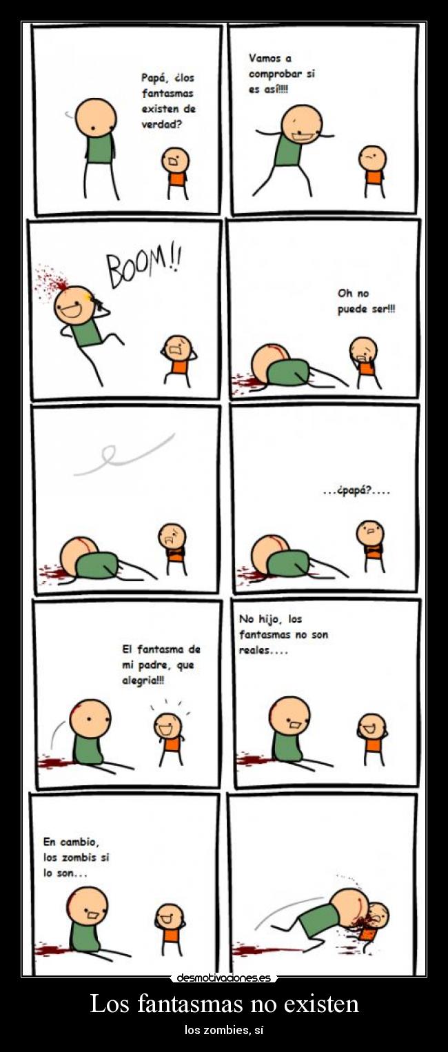 Los fantasmas no existen - los zombies, sí