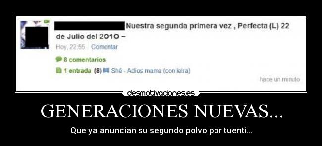 GENERACIONES NUEVAS... - 