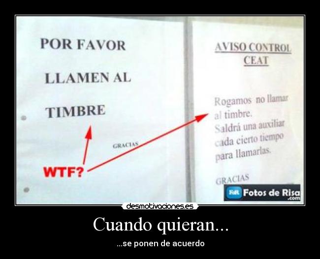 Cuando quieran... - 