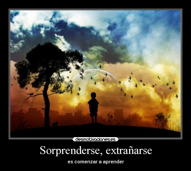 Sorprenderse, extrañarse - 