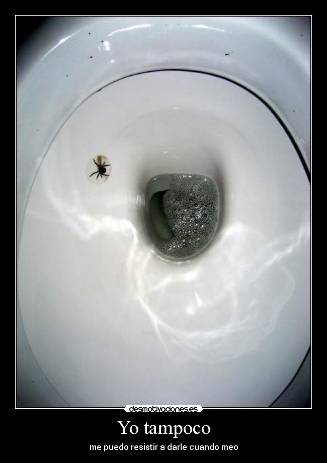 Yo tampoco - me puedo resistir a darle cuando meo