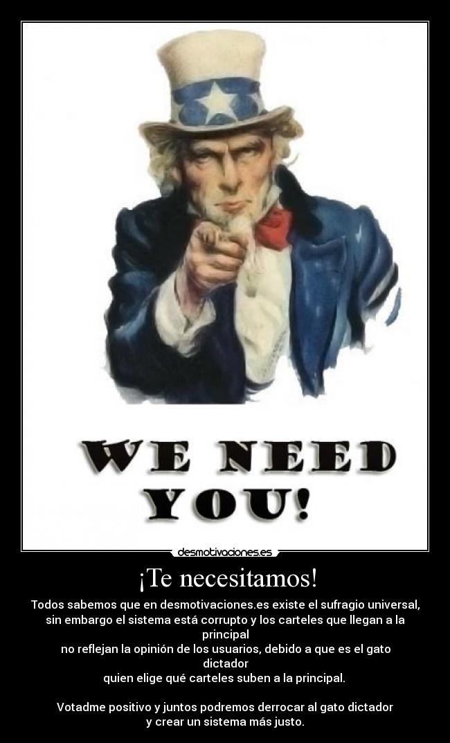 ¡Te necesitamos! - 