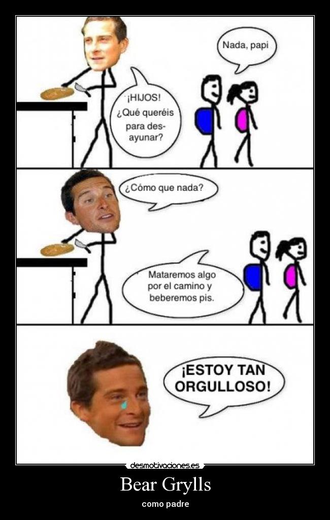 Bear Grylls - como padre