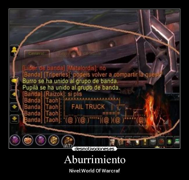 Aburrimiento - Nivel:World Of Warcraf