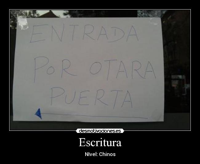 Escritura -
