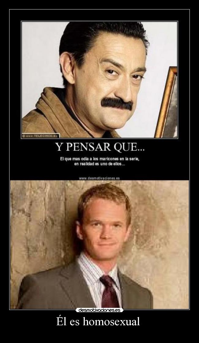 Él es homosexual -