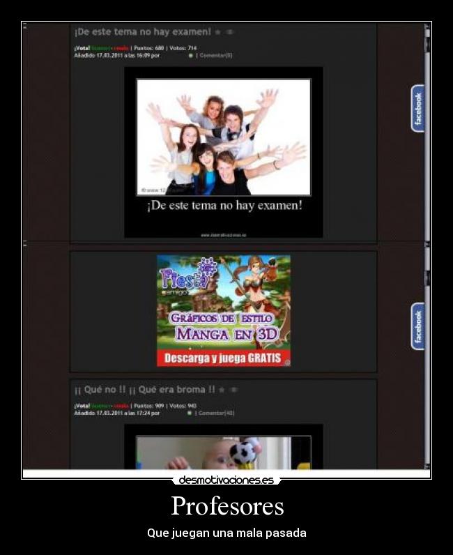 Profesores - Que juegan una mala pasada