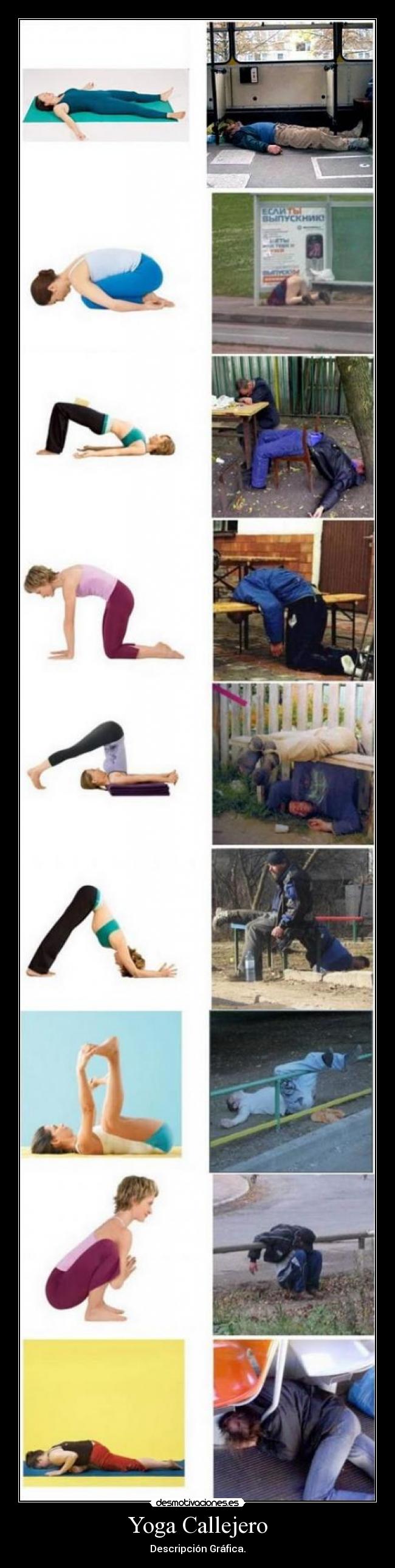 carteles yoga callejero descripcion grafica fuck yeah desmotivaciones