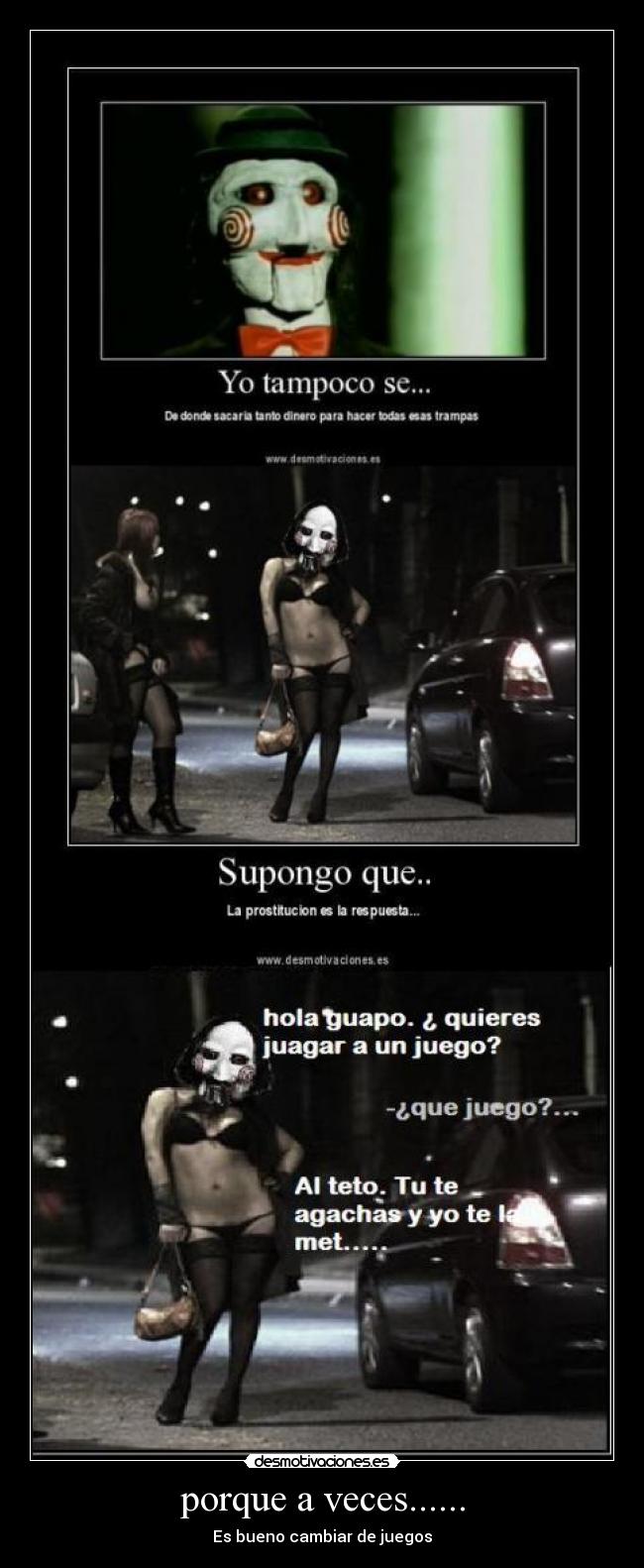 porque a veces...... - Es bueno cambiar de juegos