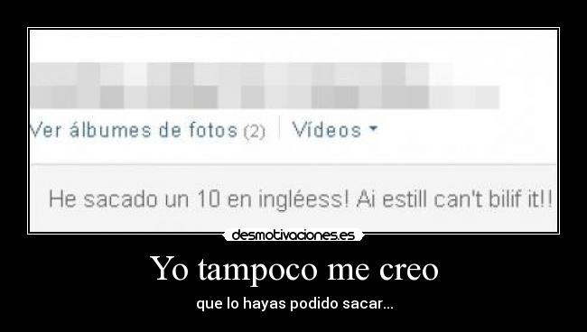 Yo tampoco me creo - 