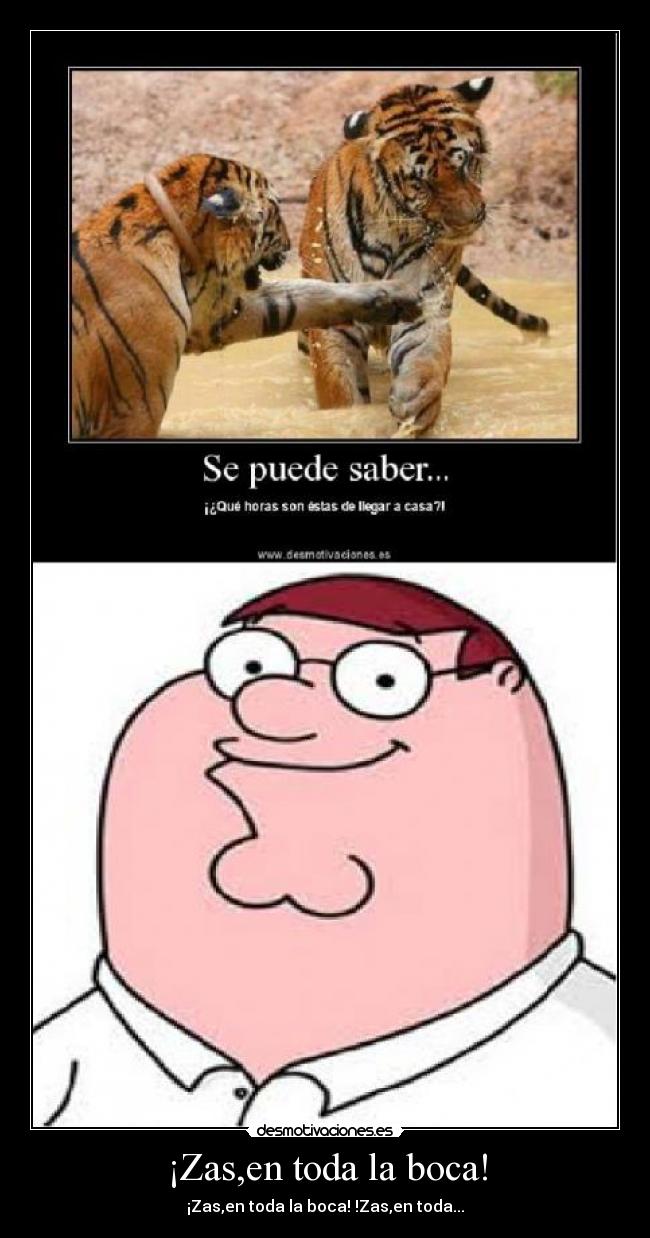 ¡Zas,en toda la boca! -