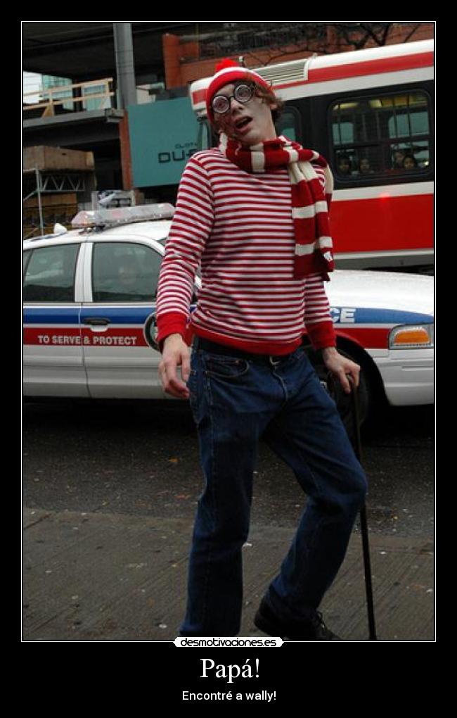 Papá! - Encontré a wally!
