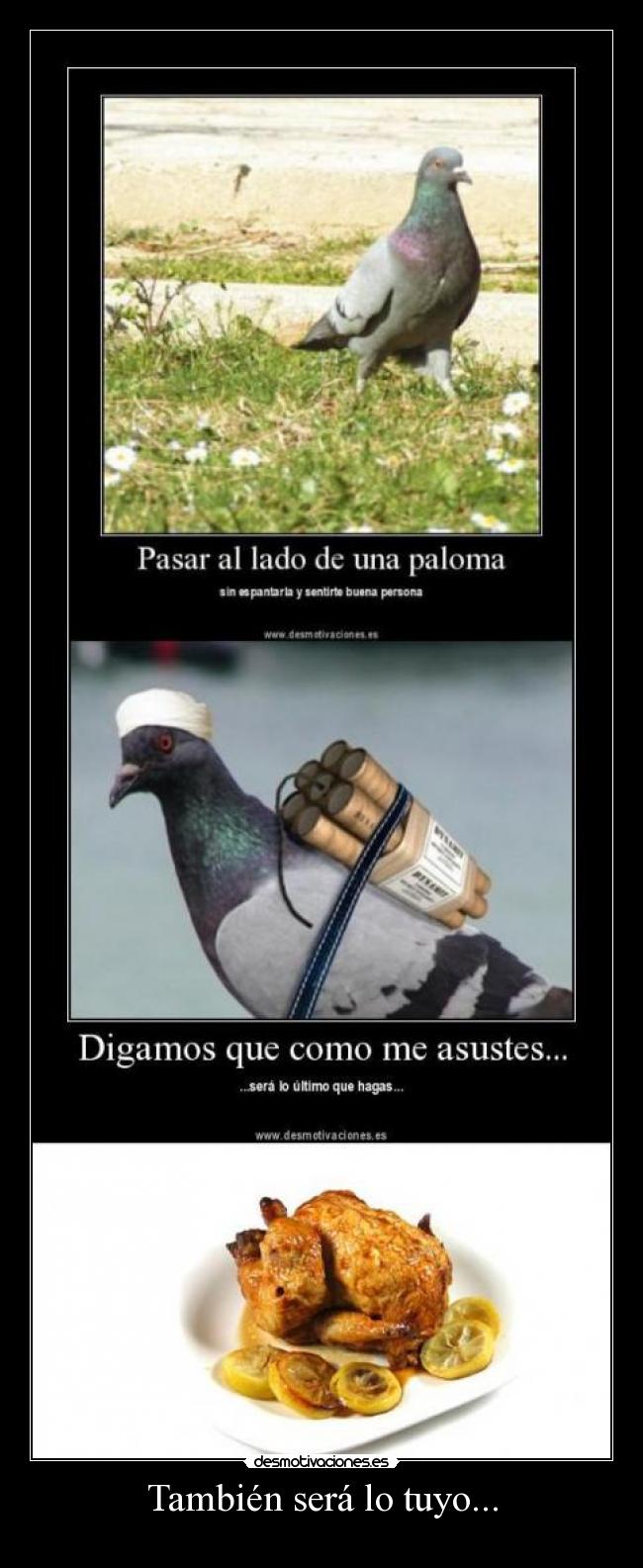 carteles pollo desmotivaciones