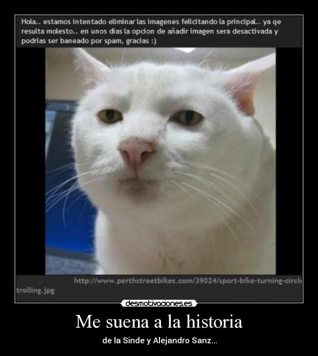 Me suena a la historia - de la Sinde y Alejandro Sanz...