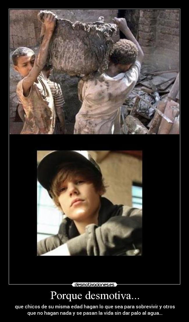 Porque desmotiva... -