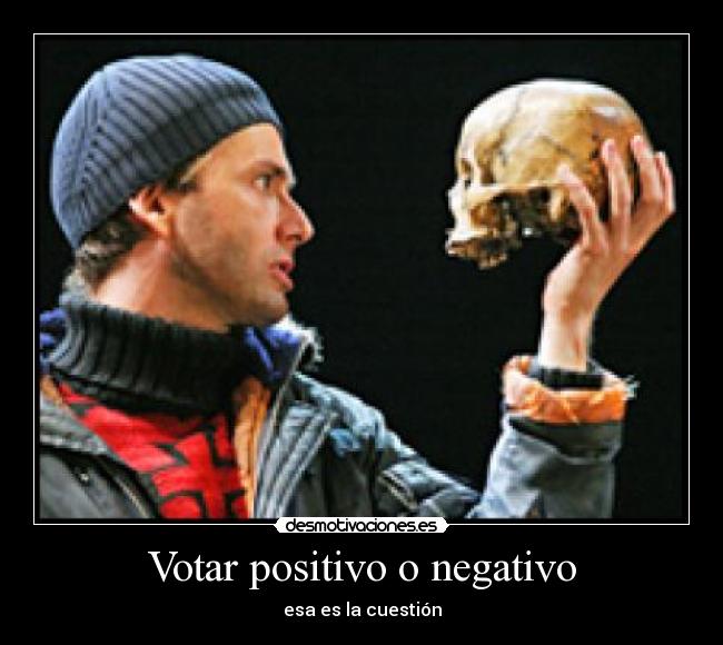 Votar positivo o negativo -