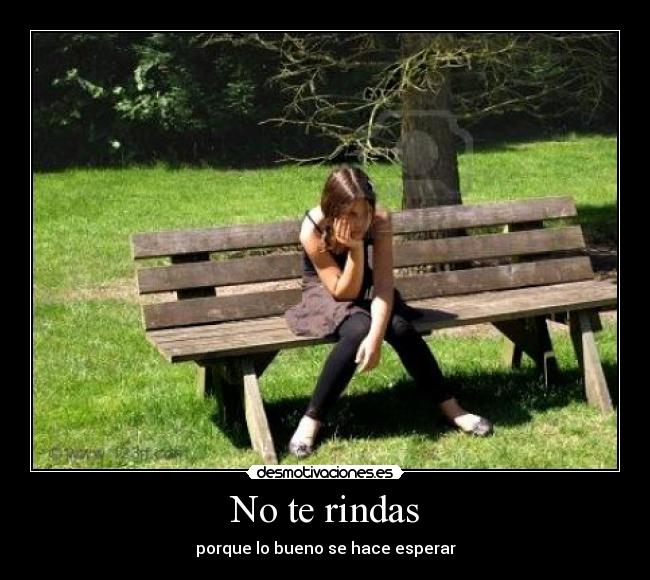 No te rindas -