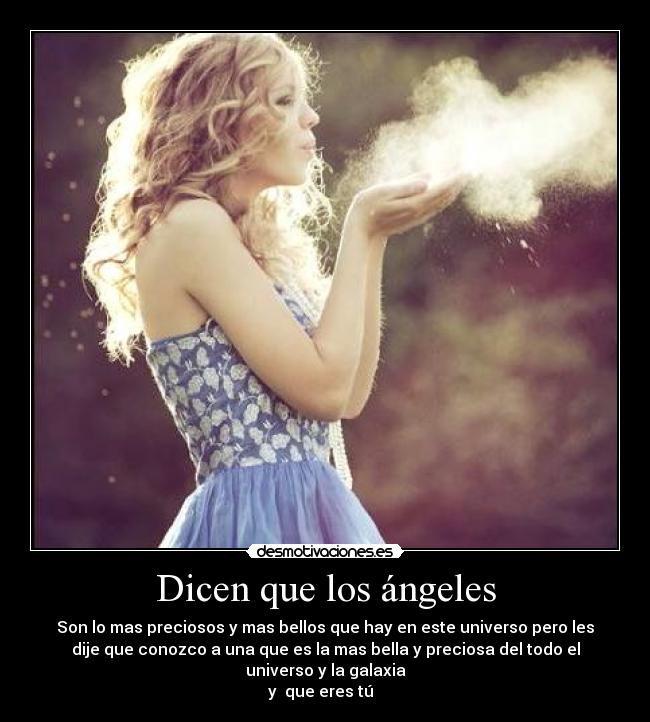 Dicen que los ángeles -