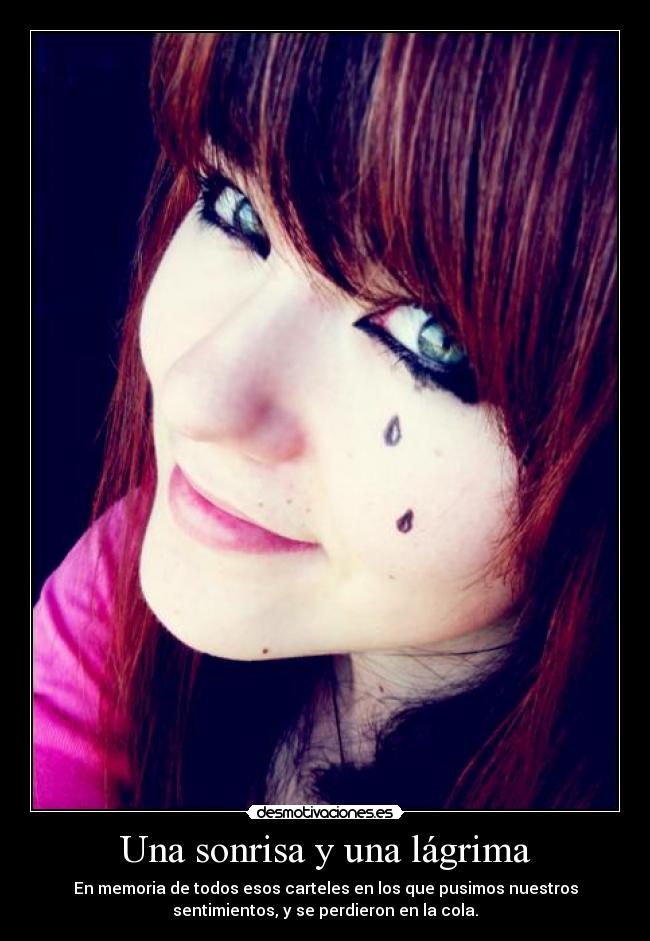Una sonrisa y una lágrima -