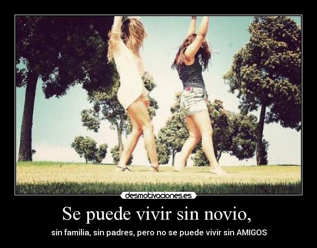 Se puede vivir sin novio, -