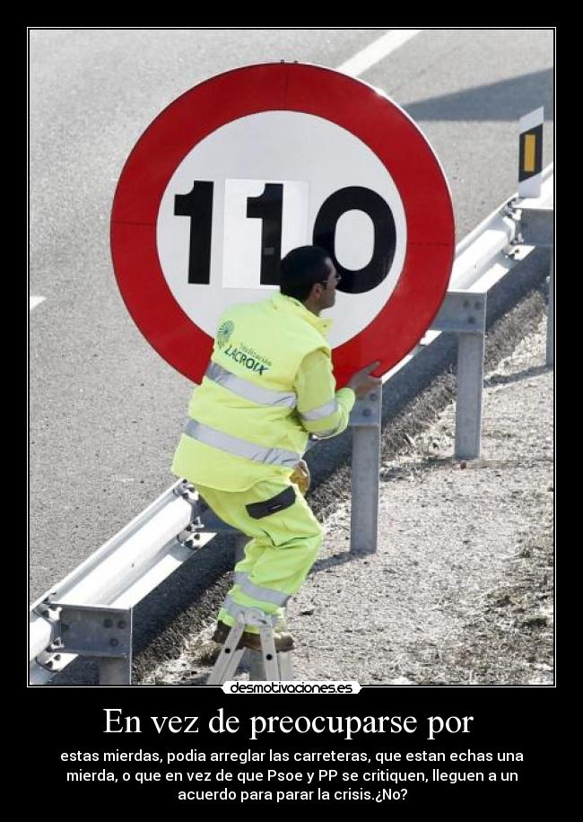 En vez de preocuparse por -