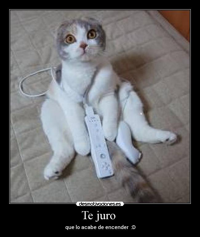 Te juro - que lo acabe de encender :D