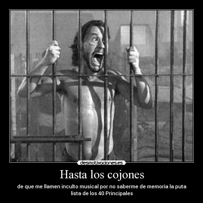Hasta los cojones - 