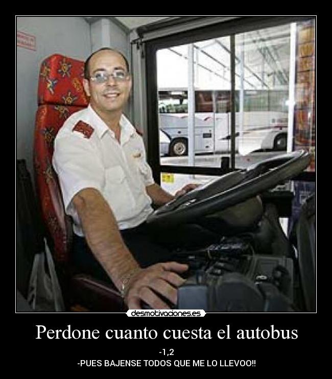 Perdone cuanto cuesta el autobus - 