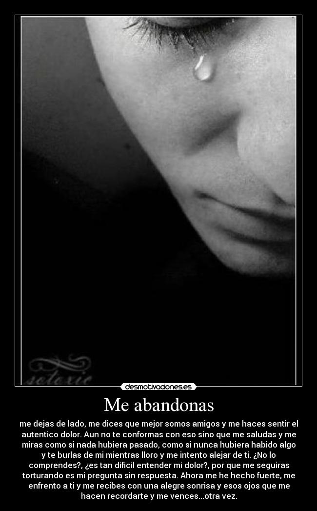 Me abandonas - 