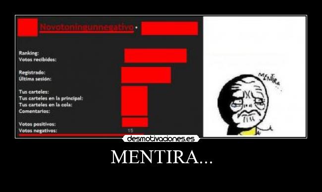 MENTIRA... -