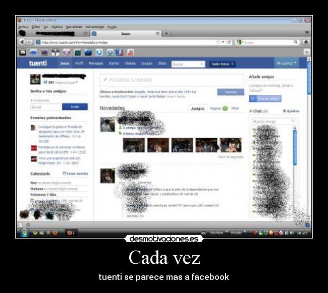 Cada vez - tuenti se parece mas a facebook