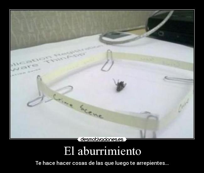 El aburrimiento -