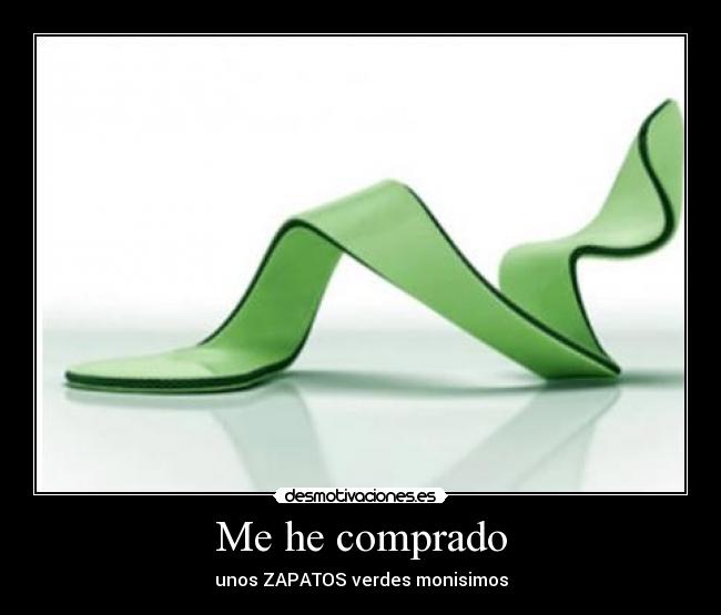Me he comprado - unos ZAPATOS verdes monisimos
