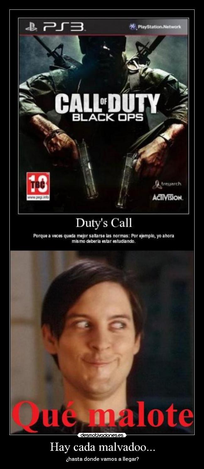 Hay cada malvadoo... - ¿hasta donde vamos a llegar?