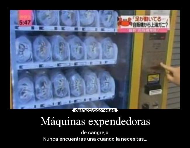 Máquinas expendedoras -