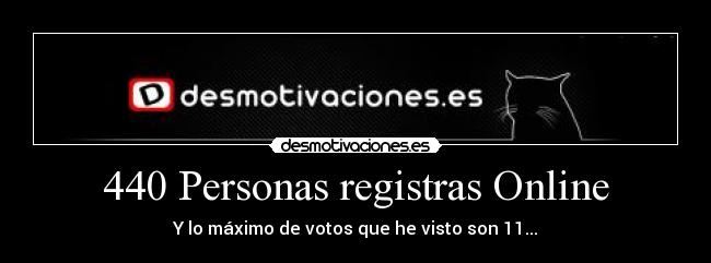 440 Personas registras Online - 