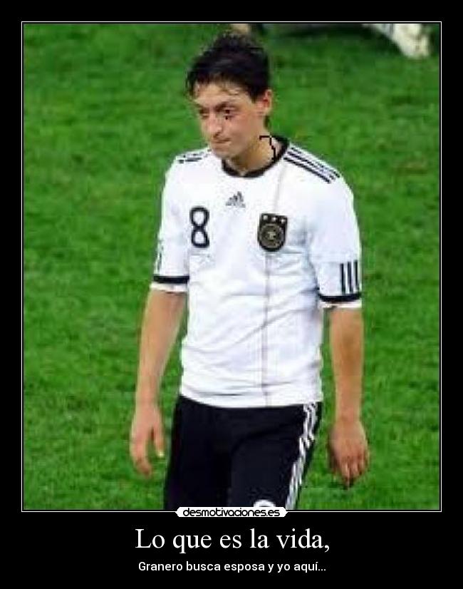 Lo que es la vida, - Granero busca esposa y yo aquí...