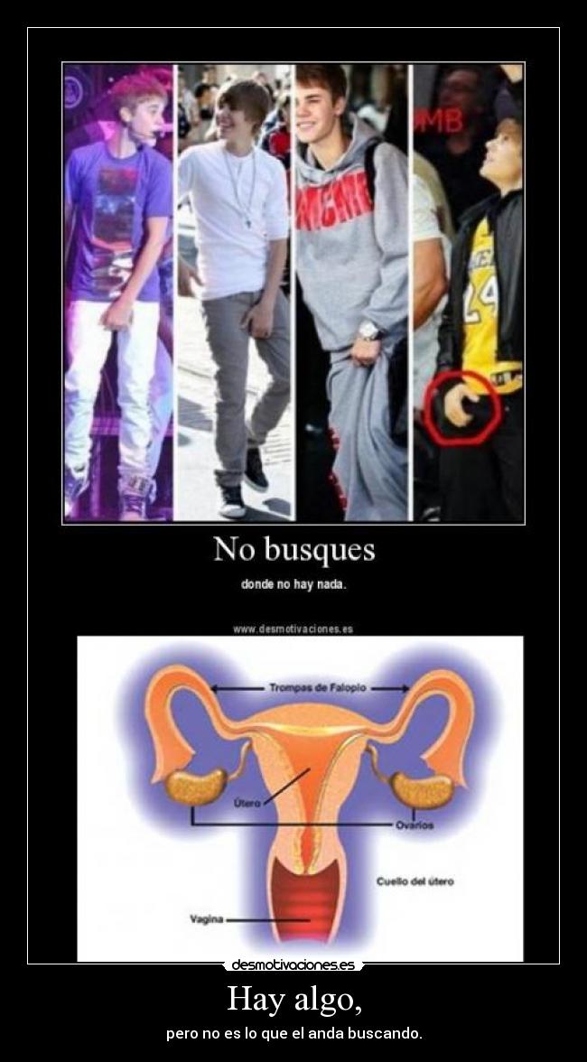 Hay algo, - pero no es lo que el anda buscando.