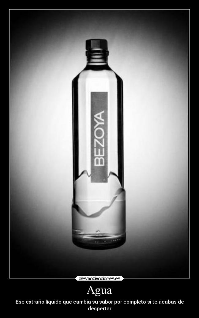 Agua - Ese extraño líquido que cambia su sabor por completo si te acabas de despertar