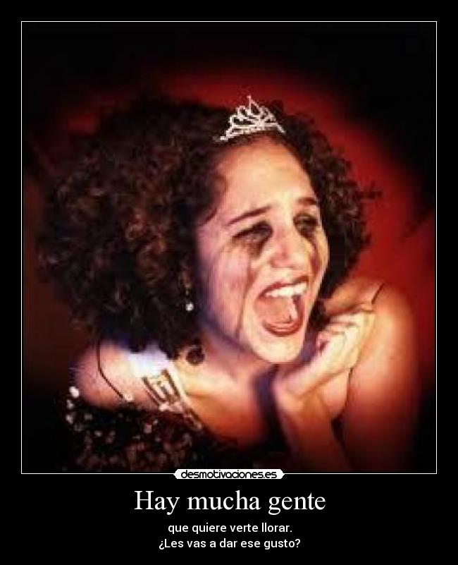 Hay mucha gente -