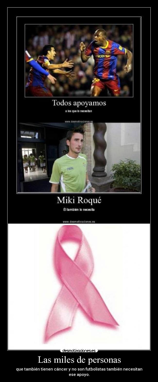 Las miles de personas -