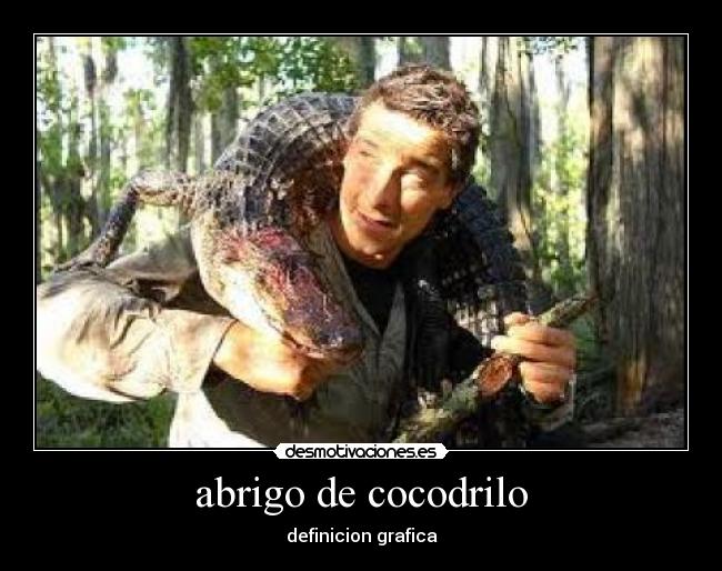 abrigo de cocodrilo - definicion grafica