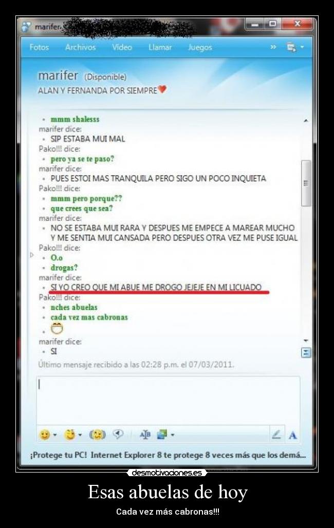 Esas abuelas de hoy - Cada vez más cabronas!!!