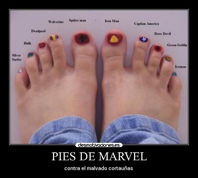 PIES DE MARVEL -
