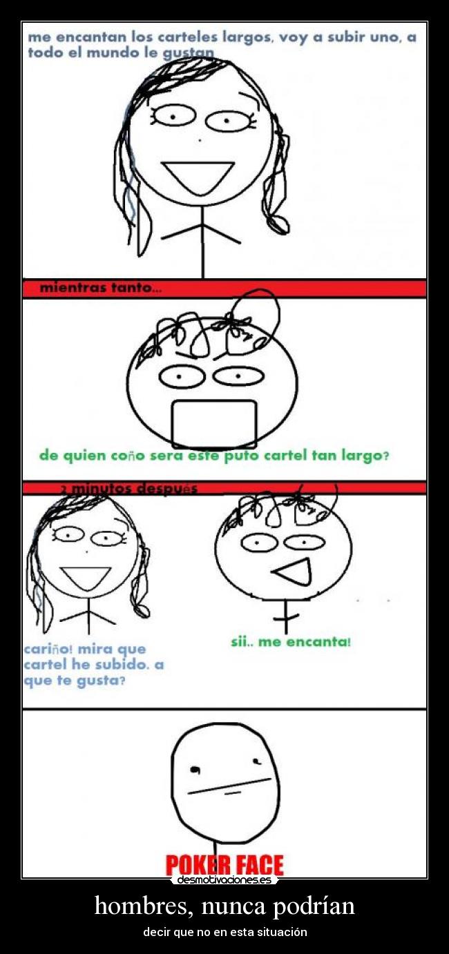 hombres, nunca podrían - decir que no en esta situación