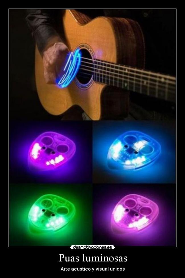 Puas luminosas - Arte acustico y visual unidos