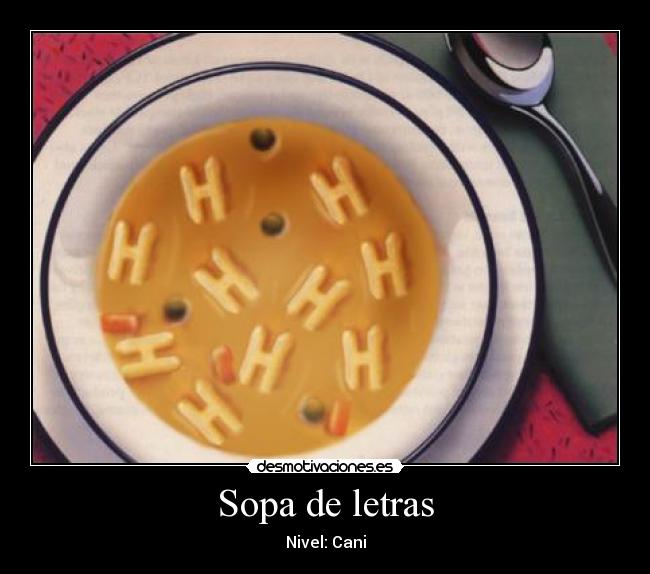 Sopa de letras - Nivel: Cani
