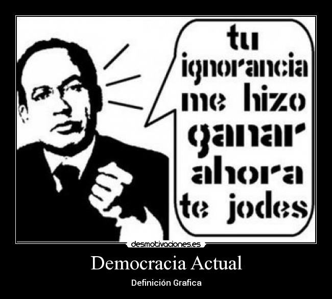 Democracia Actual - Definición Grafica