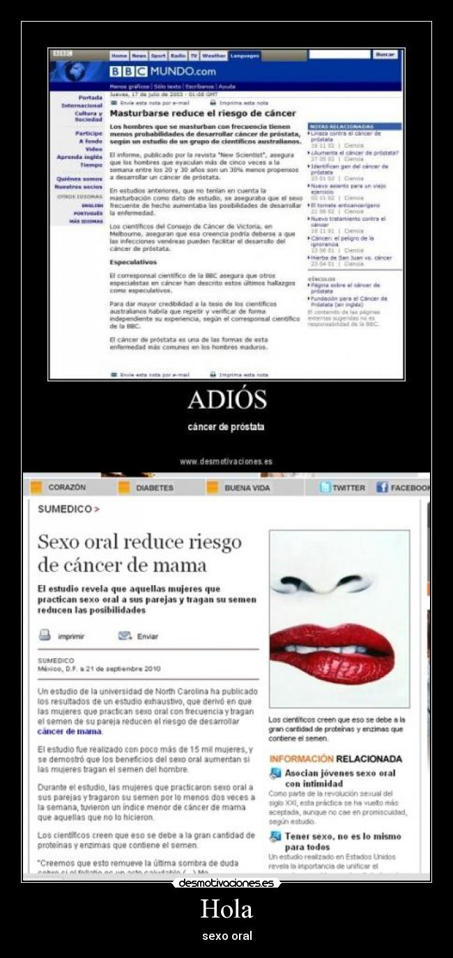 Hola - sexo oral